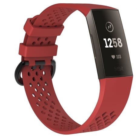 Curea Fitbit Charge 4 – L – Silicon – Dark Red – FB030