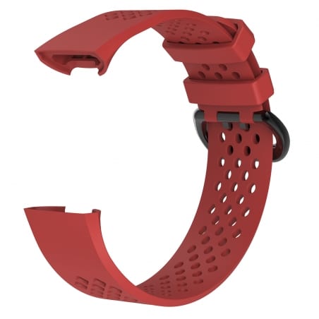 Curea Fitbit Charge 4 – L – Silicon – Dark Red – FB030