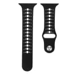 Curea Sport Apple Watch 1/2/3 – 38 mm – Silicon – Black – White – A335