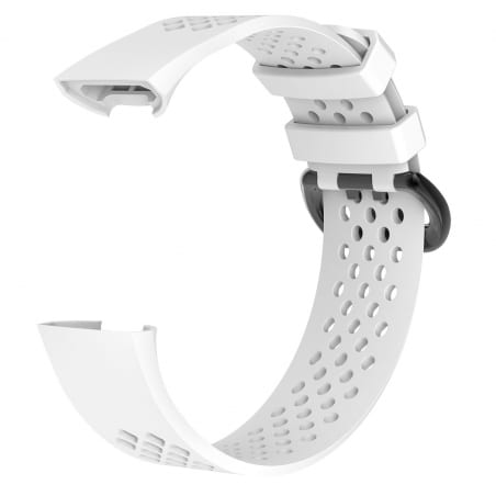 Curea Fitbit Charge 4 – L – Silicon – White – FB032