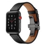 Curea Apple Watch 4 / 5 – 44 mm – Piele – Black – A309