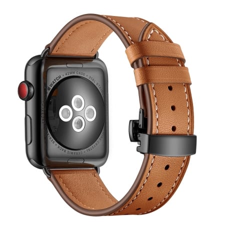 Curea Apple Watch 1 / 2 / 3 – 42 mm – Piele – Medium Brown – A308