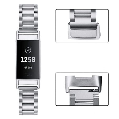 Curea Fitbit Charge 4 – Metal – Silver – FB090
