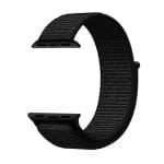 Curea Apple Watch 1/2/3 – 38 mm – Nylon – Hot Black – A222