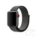 Curea Apple Watch 1/2/3 – 42 mm – Nylon – Dark Gray – A249