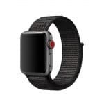 Curea Apple Watch 1/2/3 – 38 mm – Nylon – Dark Gray – A226