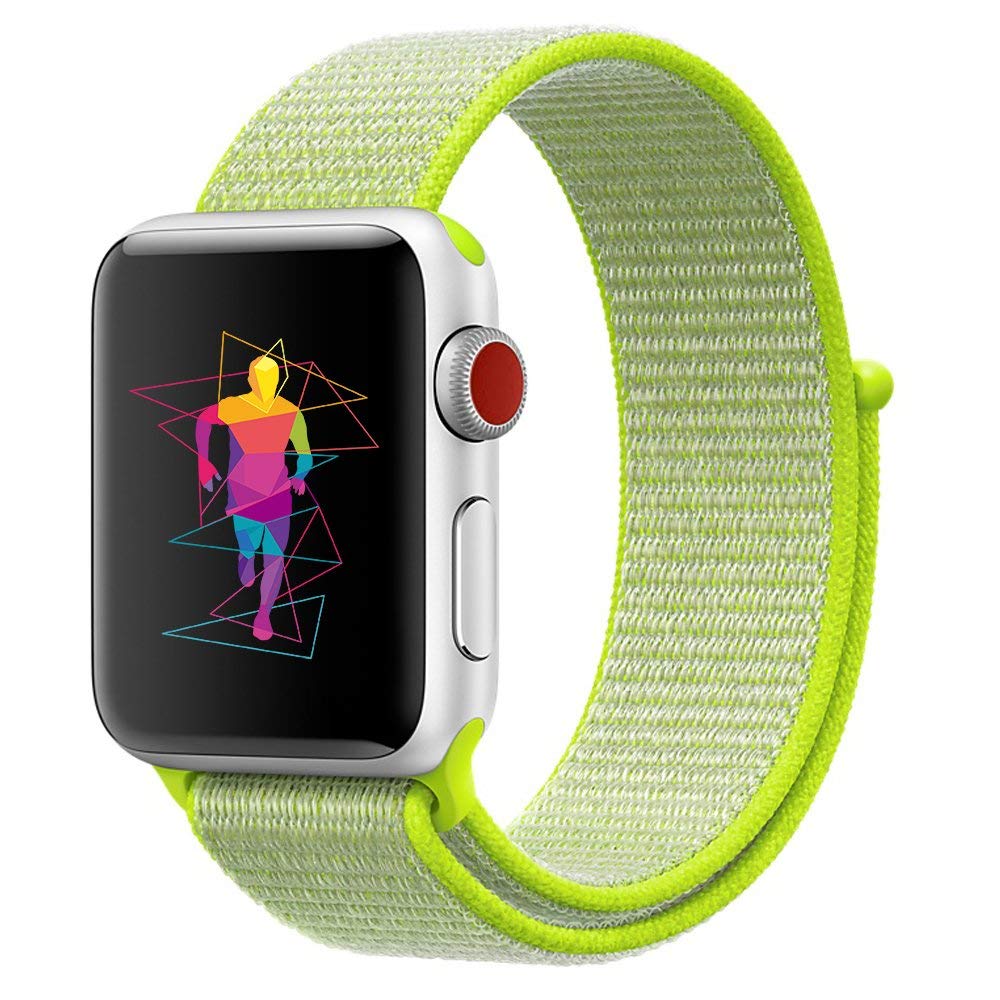 Curea Apple Watch 1/2/3 42 mm / Greeny Yellow