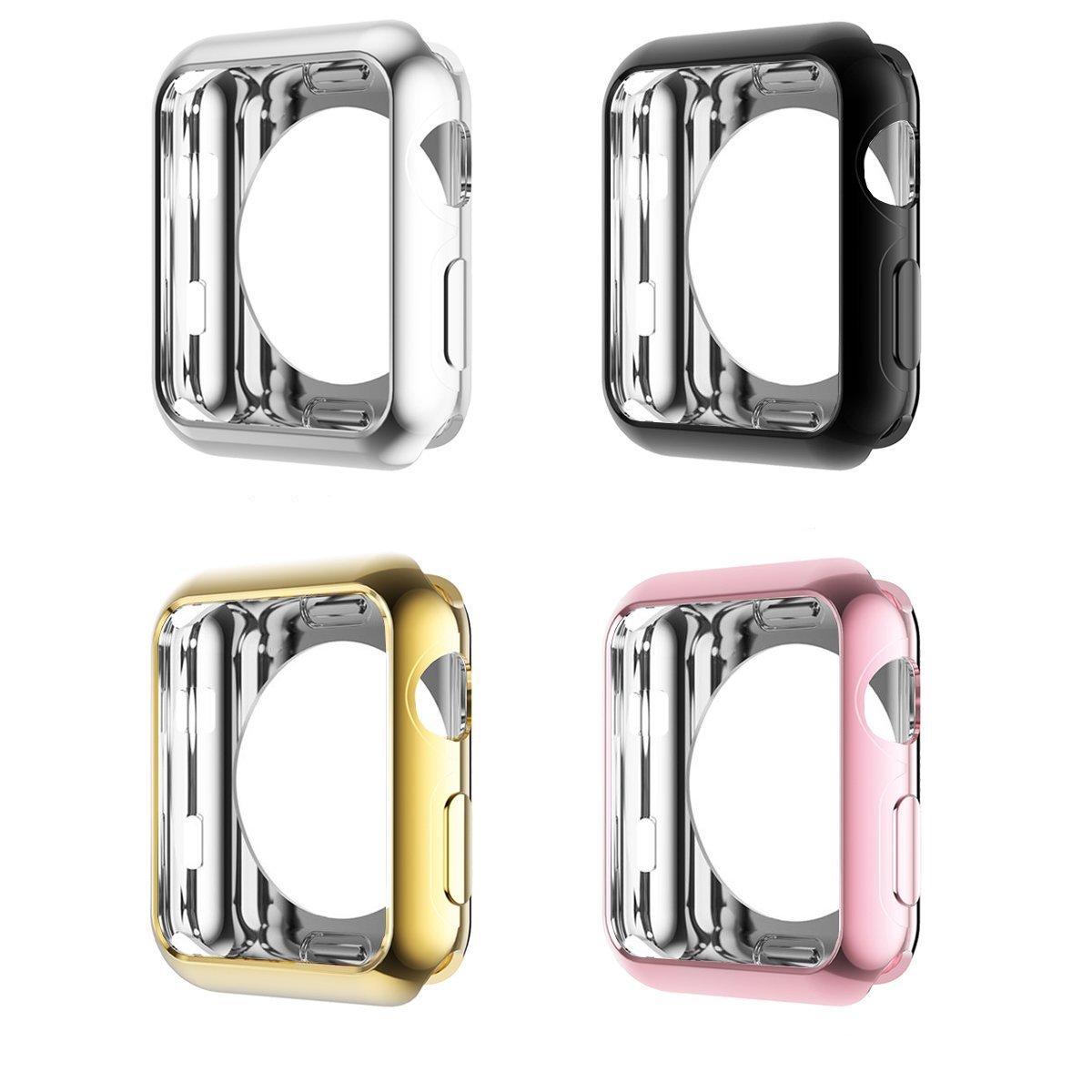 Husă de protecție Apple Watch 1/2/3 42mm – Silver – A387