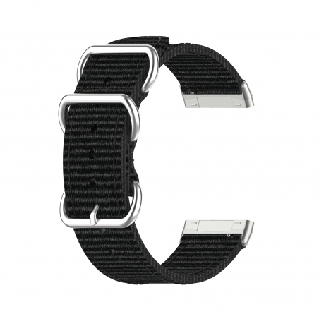 Curea Canvas Fitbit Sense – Material Textil – Black – FB166