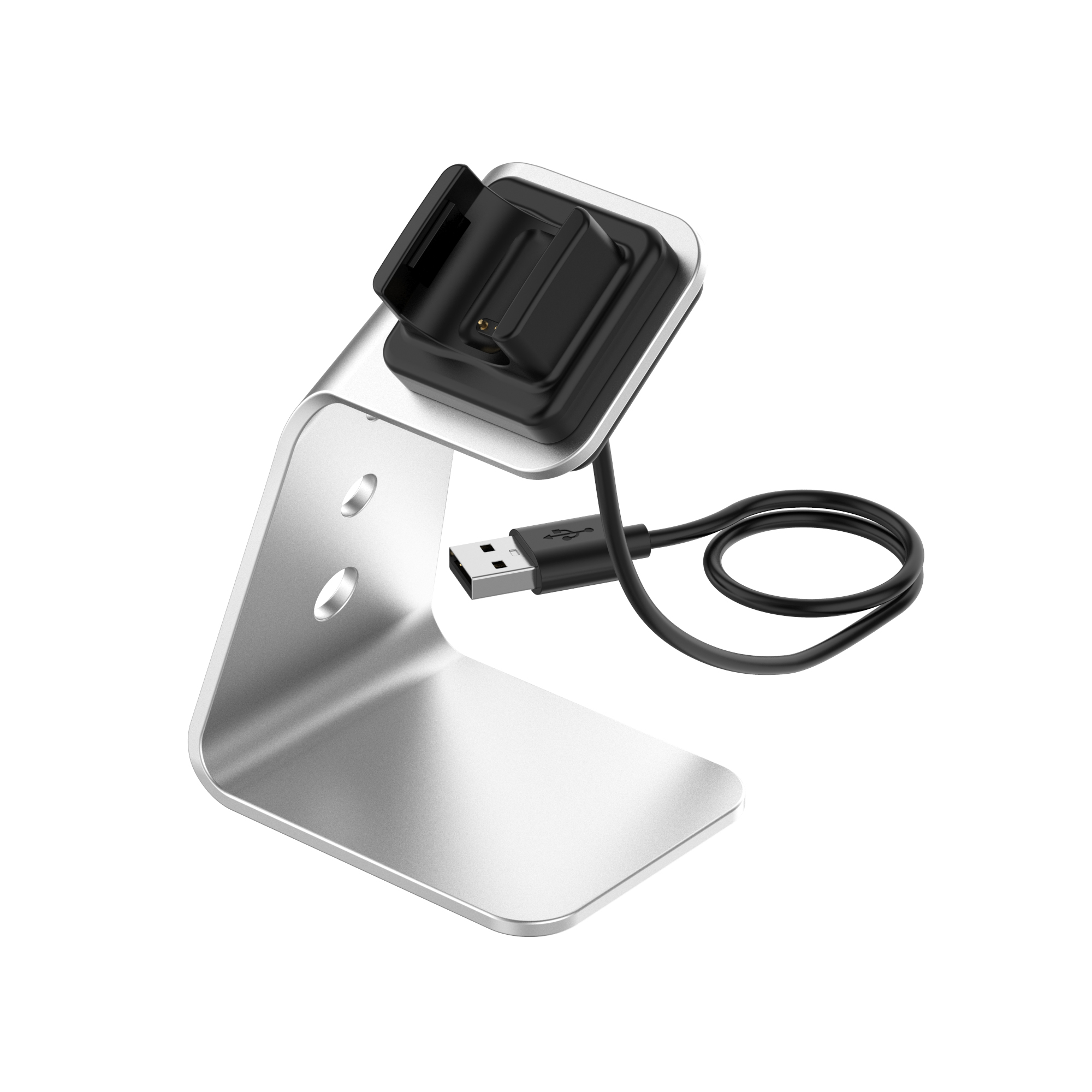 Încărcator cu suport Fitbit Charge 4 / Silver