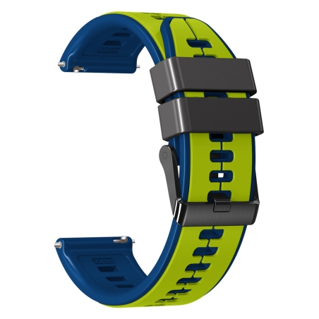 Curea Huawei Watch GT 2 46 mm – Silicon – Lime – Bleu – H0127
