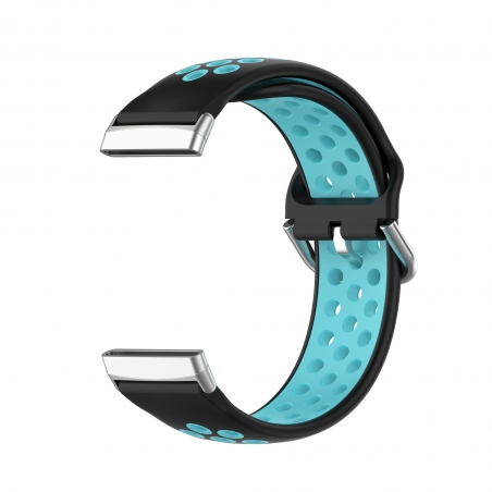 Curea Fitbit Sense – Silicon – Black – Teal – FB175