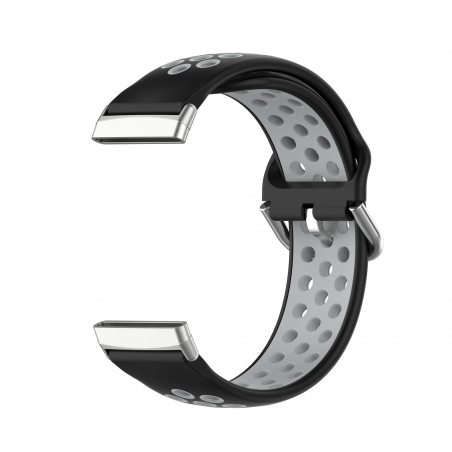 Curea Fitbit Sense – Silicon – Black – Gray – FB182