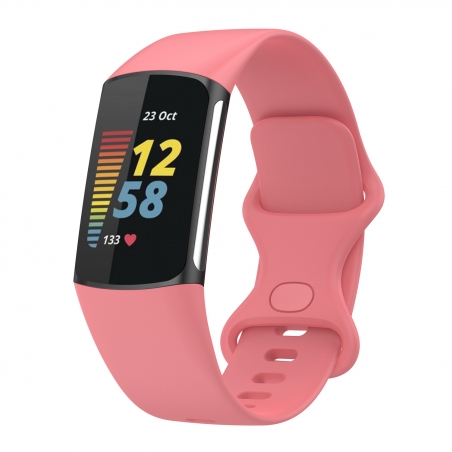 Curea Fitbit Charge 5 – Silicon – S – Dark Pink – FB201