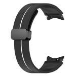 Curea Samsung Watch 4 44 mm – Silicon – Black – White – S1082